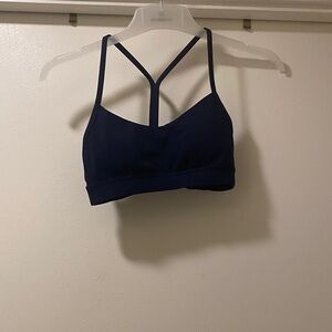 Lululemon Flow Y Bra Nulu Navy Size 2